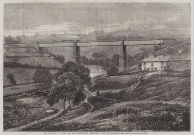 Viaduto de Mottram na estrada de ferro Manchester, Sheffield e Lincolnshire de Richard Principal Leitch