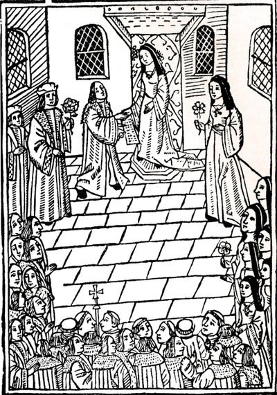 Tratado de casamento entre Carlos V e a princesa Mary Tudor, c.1508. de Richard Pynson