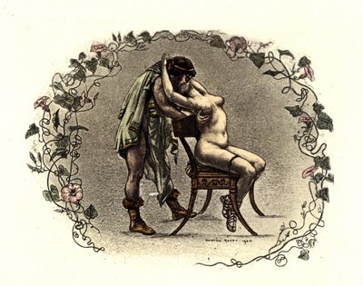 Ilustração de Richard Ranft (1862 - 1931) para Lucien de Samosate (125 aprox. - 192): "The Courtesans". 1899 de Richard Ranft