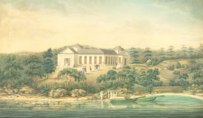 Henrietta Villa, Point Piper, casa do capitão John Piper, 1820 (wc) de Richard Read