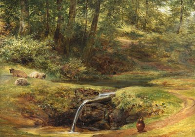 Estudo para a Primavera Sylvan, 1854 de Richard Redgrave