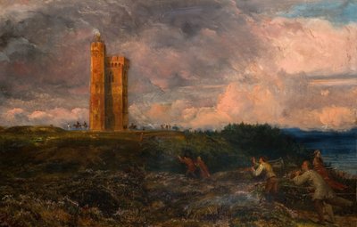 O disparo do farol 1868-1870. de Richard Redgrave