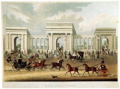 Esquina do Hyde Park, 1828 de Richard Rosenberg