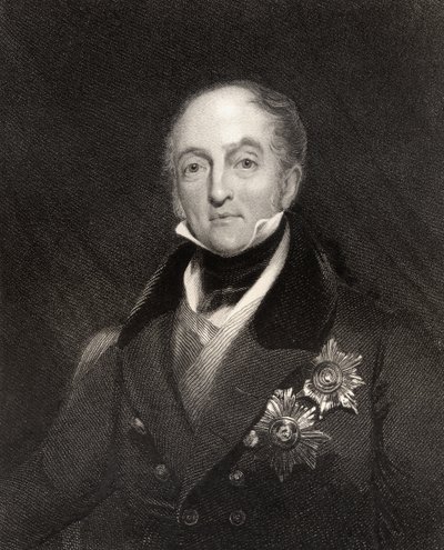 Sir Gore Ouseley, 1º Baronete, gravado por H. Cook, da &39;National Portrait Gallery, volume IV&39;, publicado c.1835 (lito) de Richard Rothwell