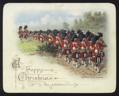 Cameron Highlanders (cromolitho) de Richard Simkin