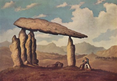 Túmulo megalítico em Pentre Ifan, Pembrokeshire, 1835, 1946 de Richard Tongue
