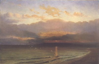 Pôr do sol na costa de Yorkshire de Richard Weatherill