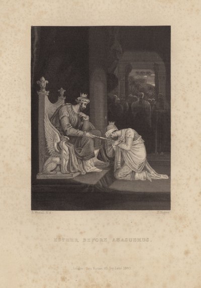 Ester antes de Assuero de Richard Westall