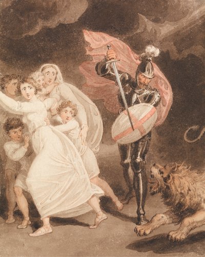 A Batalha de Greatheart com Grim de Richard Westall
