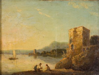 Cena costeira perto de Nápoles, c1750-1780. de Richard Wilson