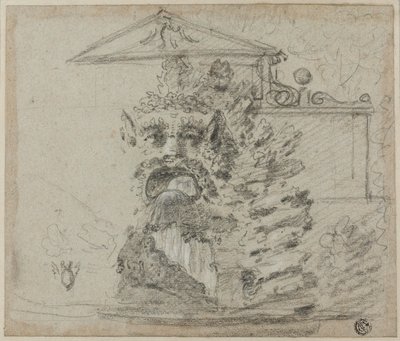 "Il Mascherone", uma fonte de Rocaille nos terrenos da Villa Borghese de Richard Wilson