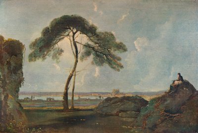 Paisagem italiana com um pinheiro de pedra, c1756, 1938 de Richard Wilson
