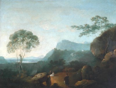 Paisagem com figuras (óleo sobre tela) de Richard Wilson