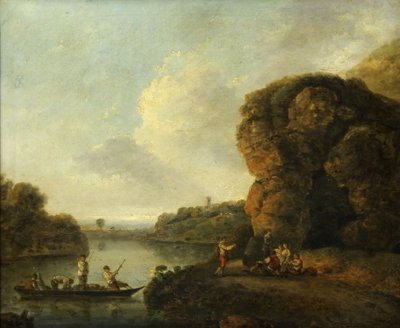 Nas margens do rio (óleo sobre tela) de Richard Wilson