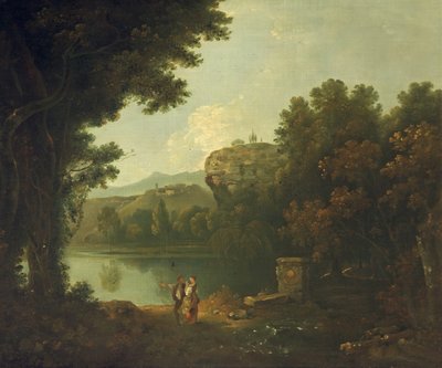 No Tibre perto de Roma (óleo sobre tela) de Richard Wilson