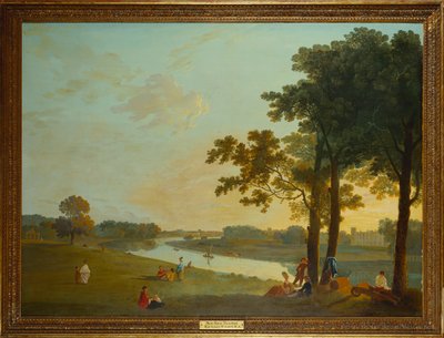 Syon House de Richmond Gardens (óleo sobre tela) de Richard Wilson