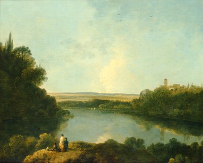 O lago Nemi perto de Roma, c.1760 (óleo sobre tela) de Richard Wilson