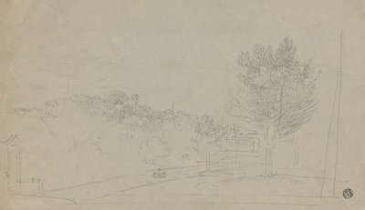 Vista da Wilson House and Gardens (reto); Vista da Wilson House and Gardens (verso) de Richard Wilson