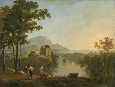 Vasta paisagem costeira do Sul ao crepúsculo de Richard Wilson