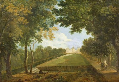 Wilton House, vista Este mostrando a antiga entrada (óleo sobre tela) de Richard Wilson