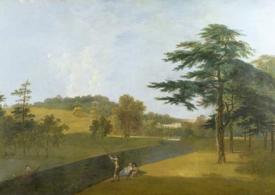Wilton, Estábulo Inigo Jones, Copse do Templo e Arco de Sir William Chambers de Richard Wilson