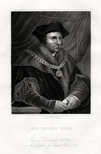 Thomas More, estadista inglês, estudioso e santo, século XIX de Richard Woodman