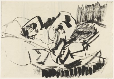 mulher deitada na cama de Rik Wouters