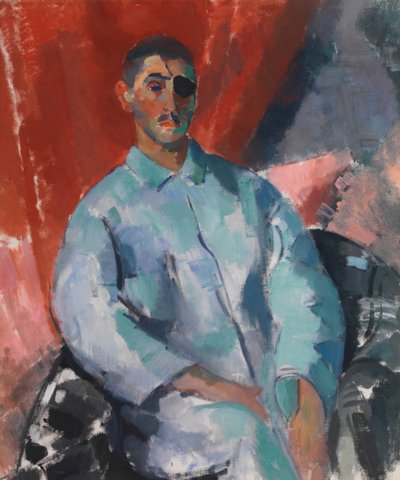 Rik com uma mancha negra no olho de Rik Wouters