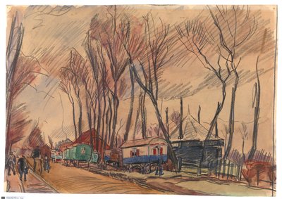 Estrada à chuva - Amersfoort de Rik Wouters
