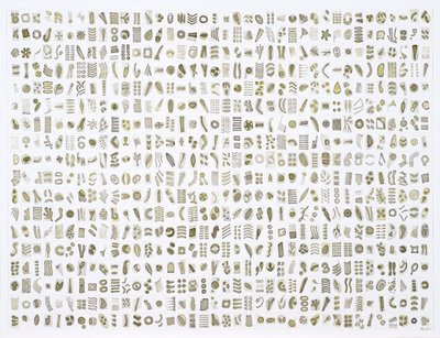 Micrarium No.10 , 2017 (tinta sobre papel) de Rika Newcombe