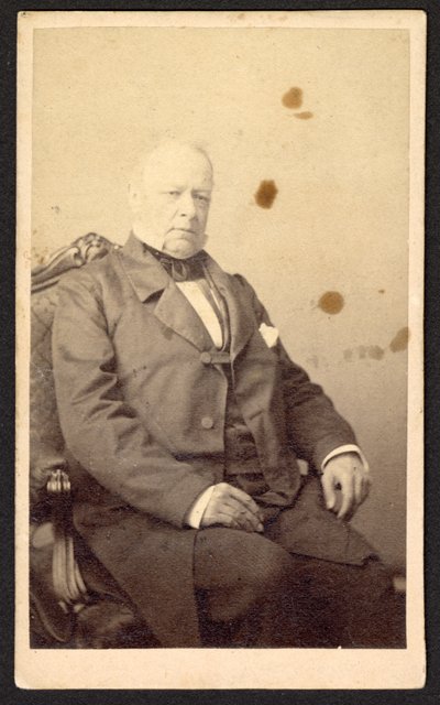 Retrato de homem não identificado, por volta de 1860. de Rintgul and Rockwood