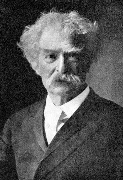 Mark Twain, o maior de todos os humoristas americanos, 1923. de Rischgitz Collection