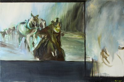 Depois de Open Range, 2015 (aguarela) de Rob D Davies