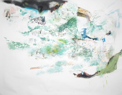 Aterro recortado, 2023 (aguarela) de Rob D Davies