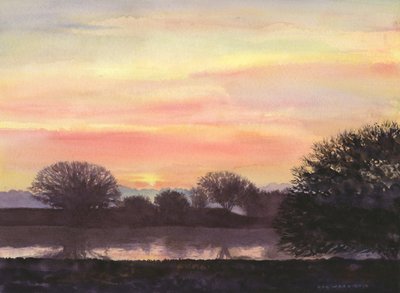 Solstício de inverno, 2014 (aguarela sobre papel) de Rob Wood