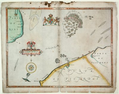 Batalha de Gravelines, 8 de agosto de 1588 de Robert (after) Adams
