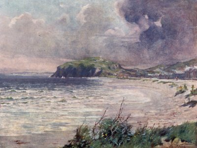 Breezy Morning, Llandudno Bay (cor litho) de Robert (after) Fowler