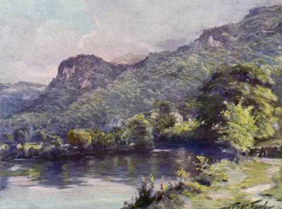 Sinuca da Igreja, Bettws-y-Coed (cor litho) de Robert (after) Fowler