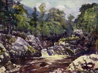 No Vale de Lledr (cor litho) de Robert (after) Fowler