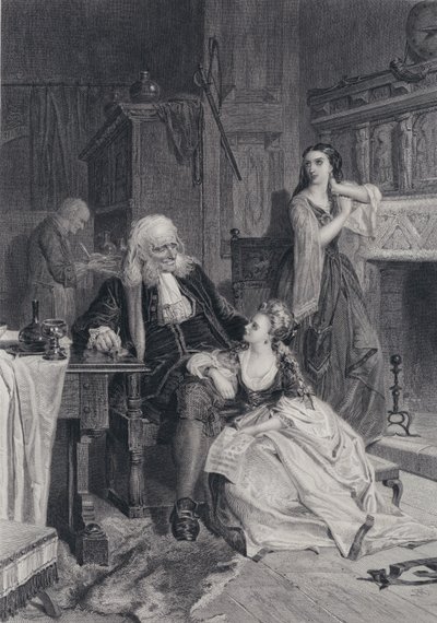 Ilustração para O Pirata de Sir Walter Scott (gravura) de Robert (after) Herdman