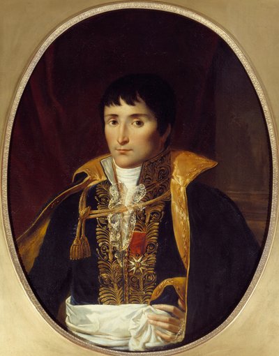 Retrato de Lucien Bonaparte (1775-1840). Pintura atribuída a Robert Lefevre (1755-1830) Malmaison do século XIX, musee du chateau - Retrato de Lucien Bonaparte (1775-1840). Pintura atribuída a Robert Lefevre (1755-1830) de Robert (attr. to) Lefevre