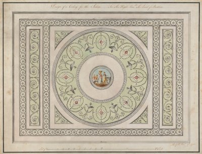 Headfort House, Irlanda: Saloon Ceiling de Robert Adam