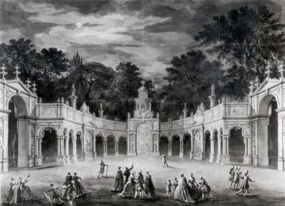As Iluminações na Buckingham House para celebrar o aniversário de George III de Robert Adam