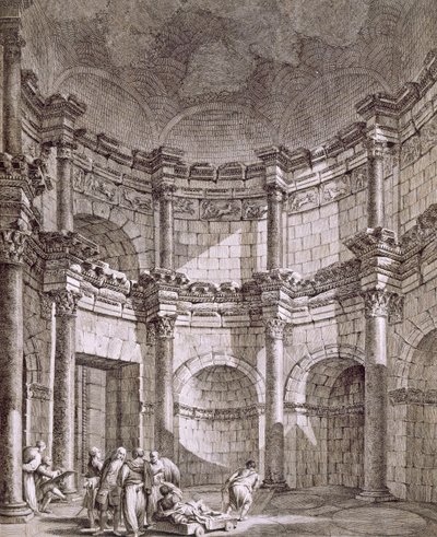 O Templo de Júpiter, pub. 1764. de Robert Adam