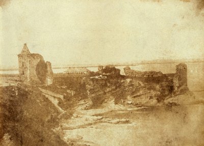 Impressão do Castelo de Santo André em Fife, Escócia. Do J. Paul Getty Museum de Robert Adamson
