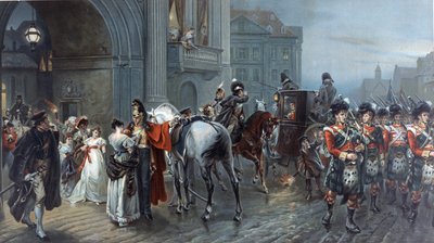 Convocado para Waterloo, Bruxelas, 1815, c.1898 de Robert Alexander Hillingford