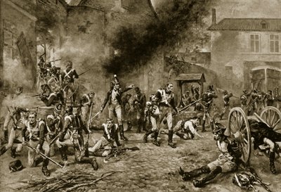 A defesa de Hougoumont, 18 de junho de 1815 de Robert Alexander Hillingford