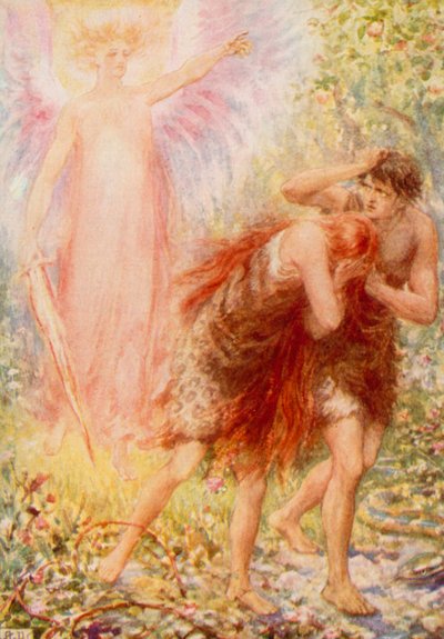 Expulso do jardim (lito colorido) de Robert Ambrose Dudley