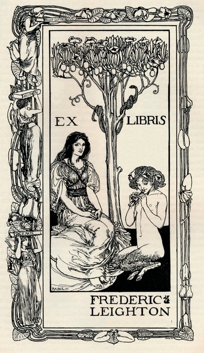 A Bookplate, 1894, 1894 de Robert Anning Bell