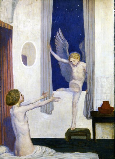 Visita do Cupido de Robert Anning Bell